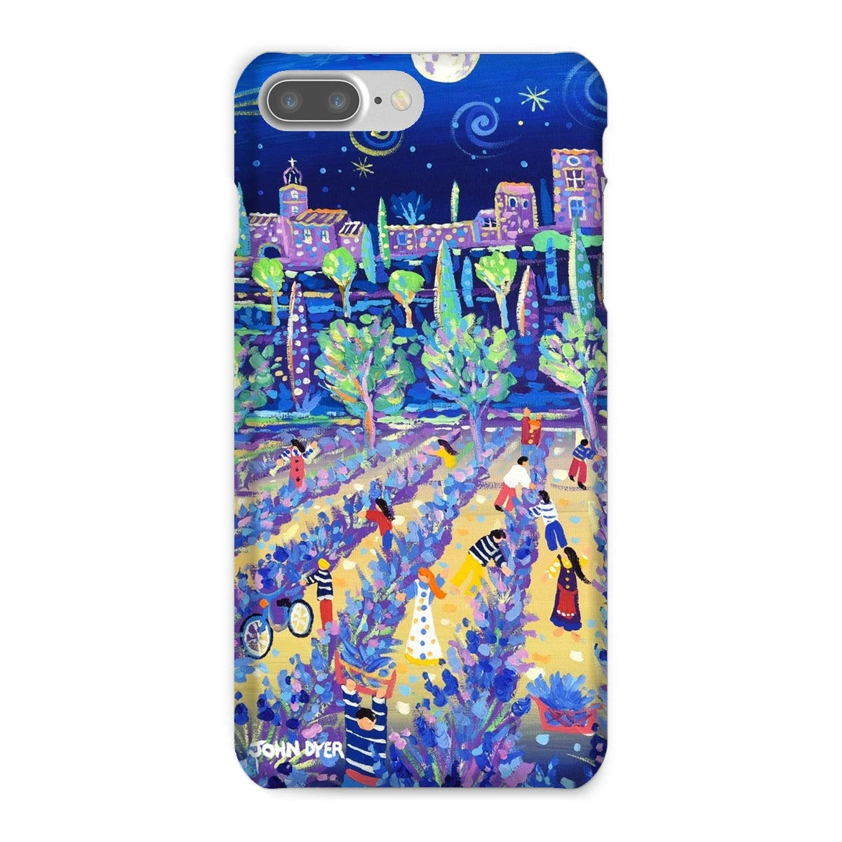 Snap Art Phone Case. Lavender Pickers, Provence, France. Artist John Dyer. Cornwall Art Gallery. John Dyer