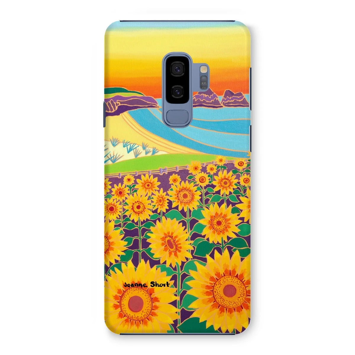 Snap Art Phone Case. Sunflowers, Holywell Bay. Artist Joanne Short. Cornwall Art Gallery Joanne Short