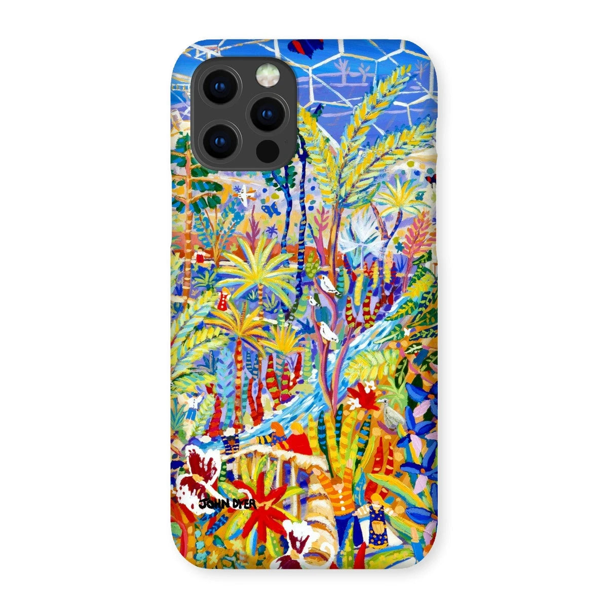 Snap Art Phone Case. Eden Project Rainforest. Artist John Dyer. Cornwall Art Gallery John Dyer
