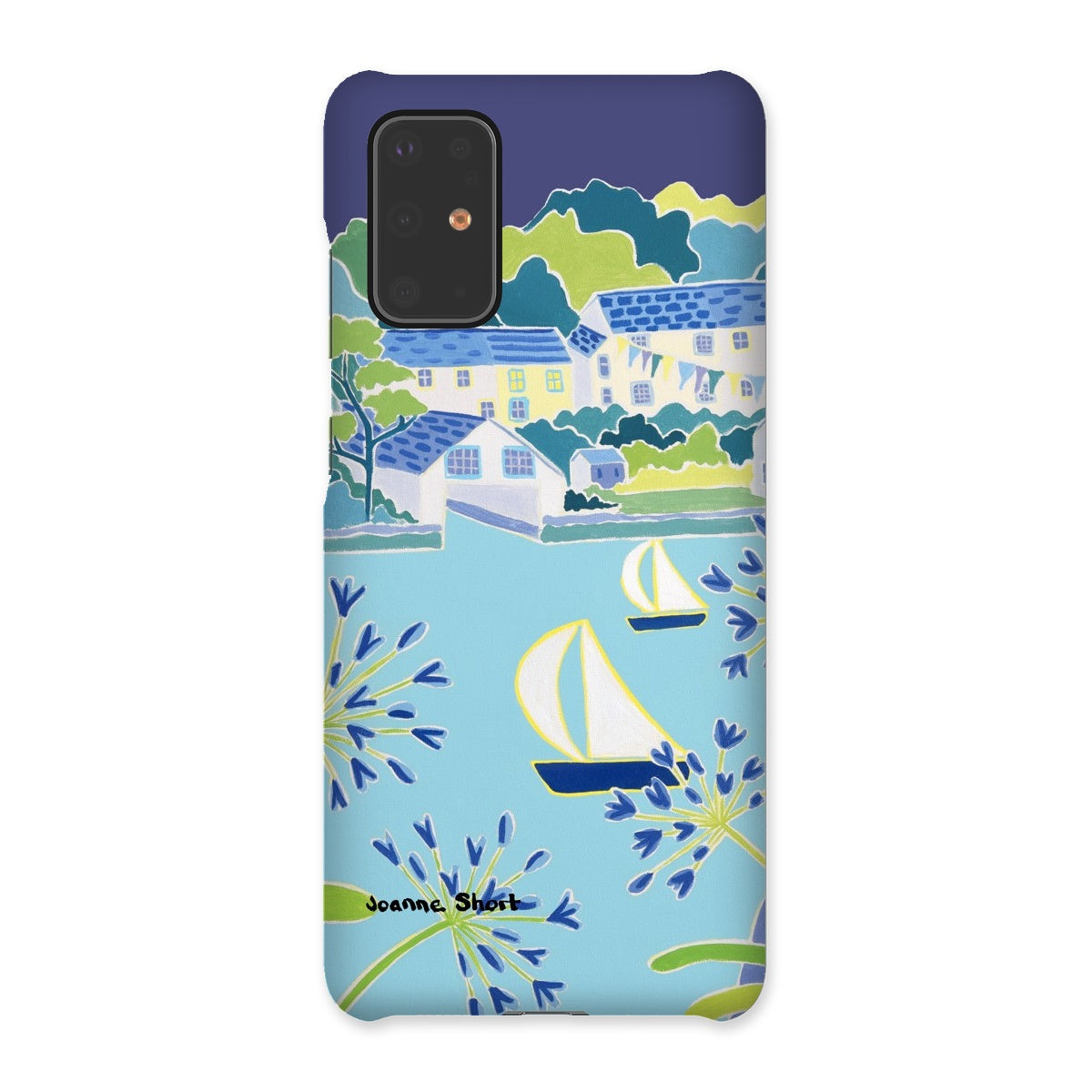 Snap Art Phone Case. Helford River & Village. Artist Joanne Short. Cornwall Art Gallery