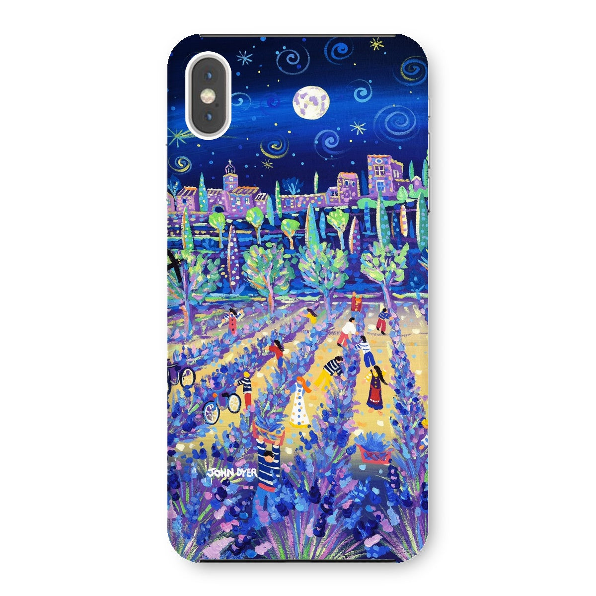 Snap Art Phone Case. Lavender Pickers, Provence, France. Artist John Dyer. Cornwall Art Gallery.