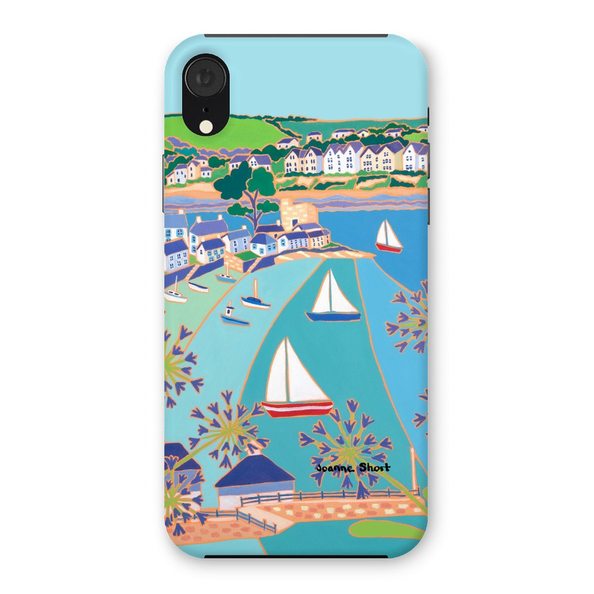 Snap Art Phone Case. Polruan & Fowey River. Artist Joanne Short. Cornwall Art Gallery
