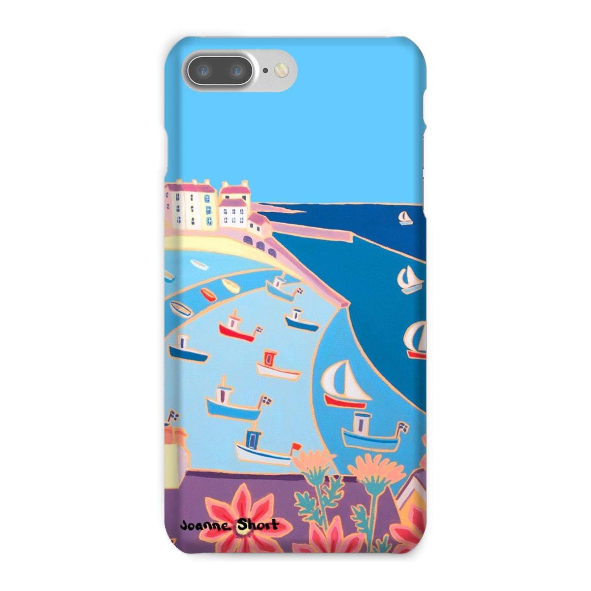 Snap Art Phone Case. St Ives Harbour. Artist Joanne Short. Cornwall Art Gallery