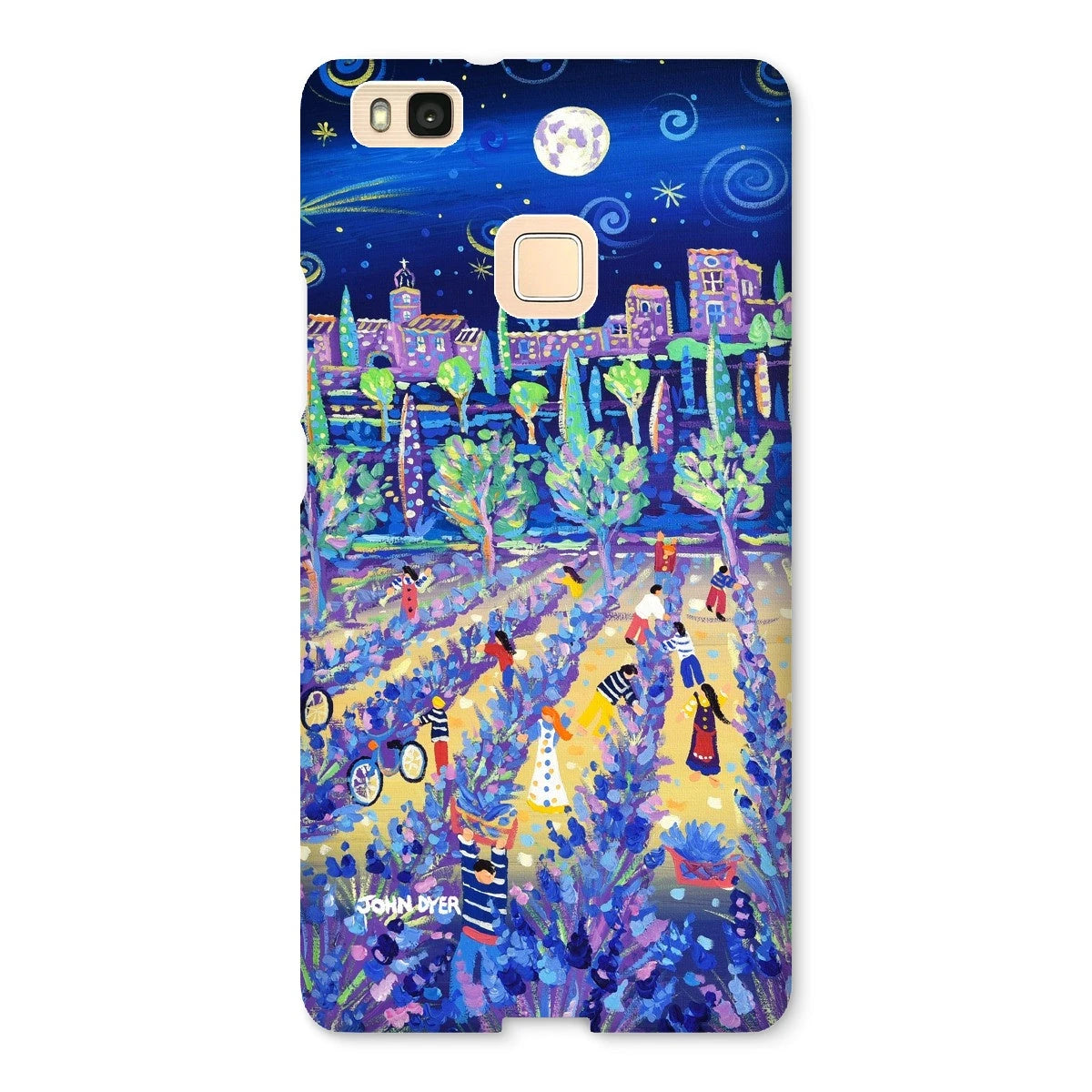 Snap Art Phone Case. Lavender Pickers, Provence, France. Artist John Dyer. Cornwall Art Gallery. John Dyer