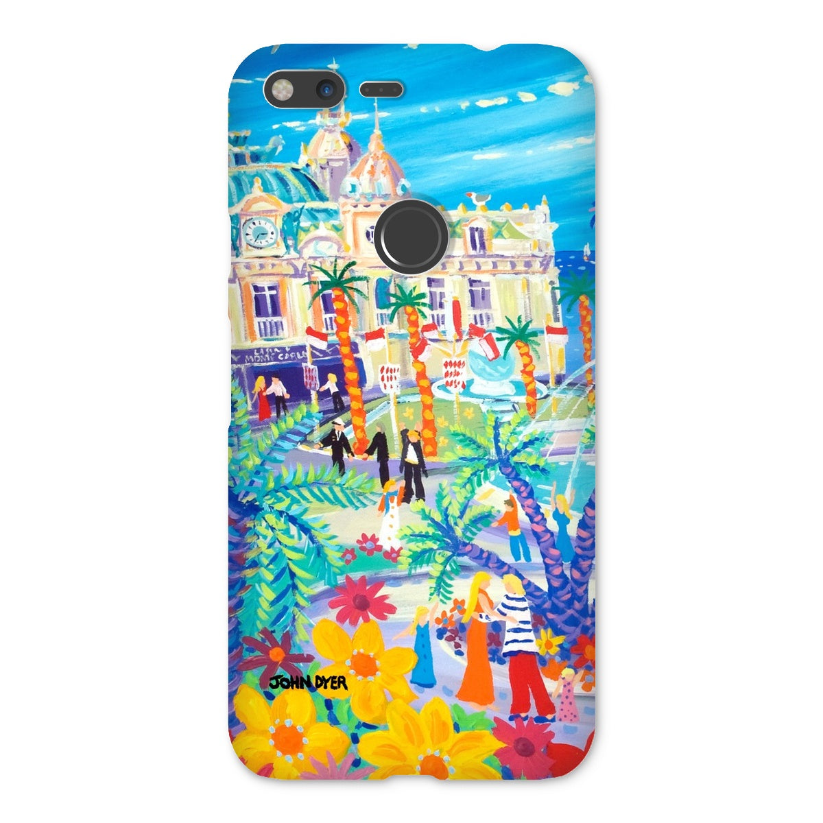 Snap Art Phone Case. Casino Square, Monaco. Artist John Dyer. Cornwall Art Gallery