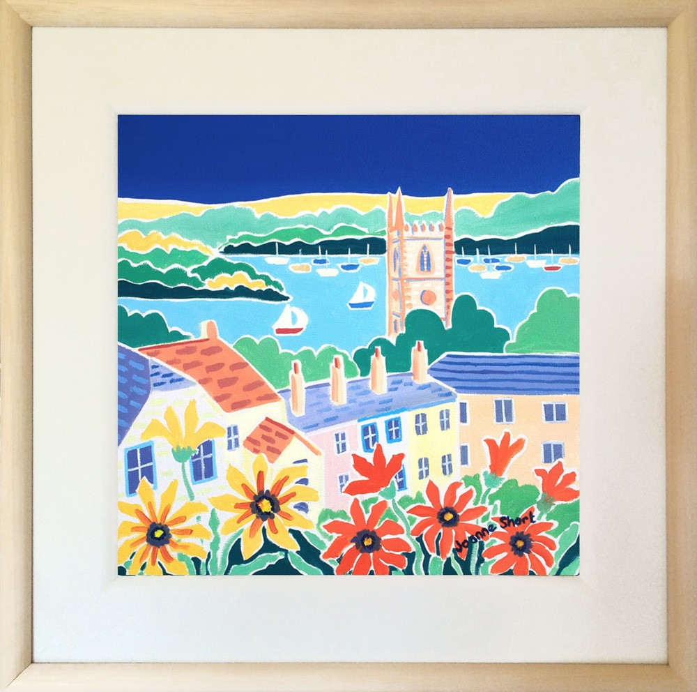Over the Rooftops, Fowey. Original painting by Joanne Short
