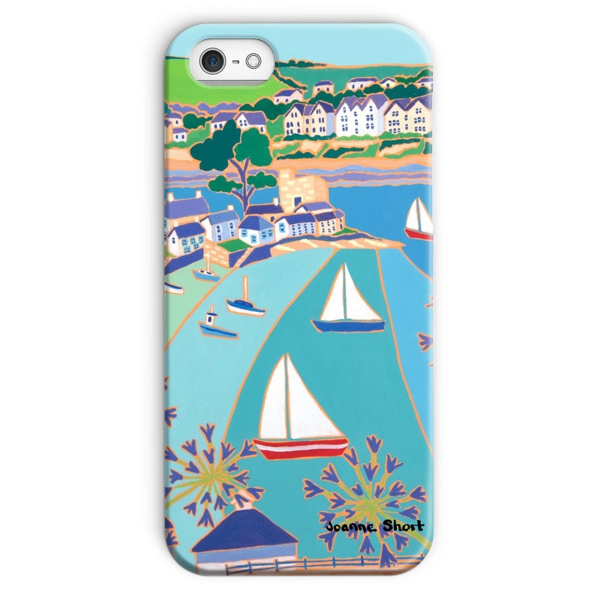 Snap Art Phone Case. Polruan & Fowey River. Artist Joanne Short. Cornwall Art Gallery Joanne Short