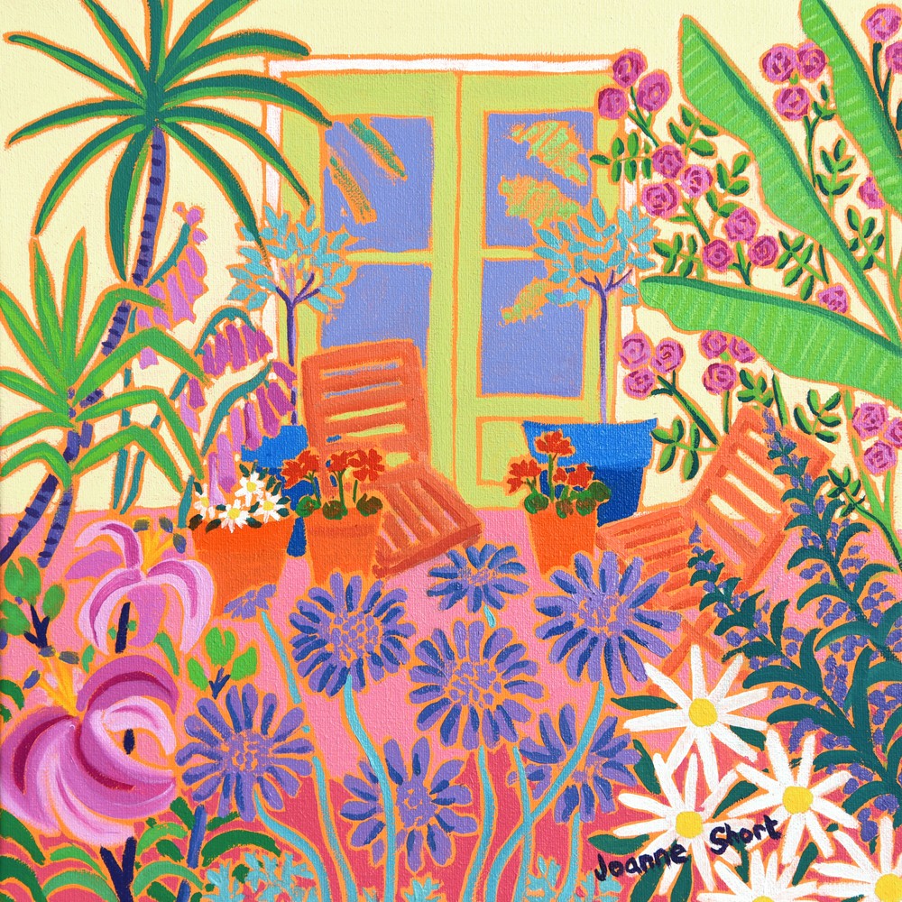 Original painting by Joanne Short. My Beautiful Garden.