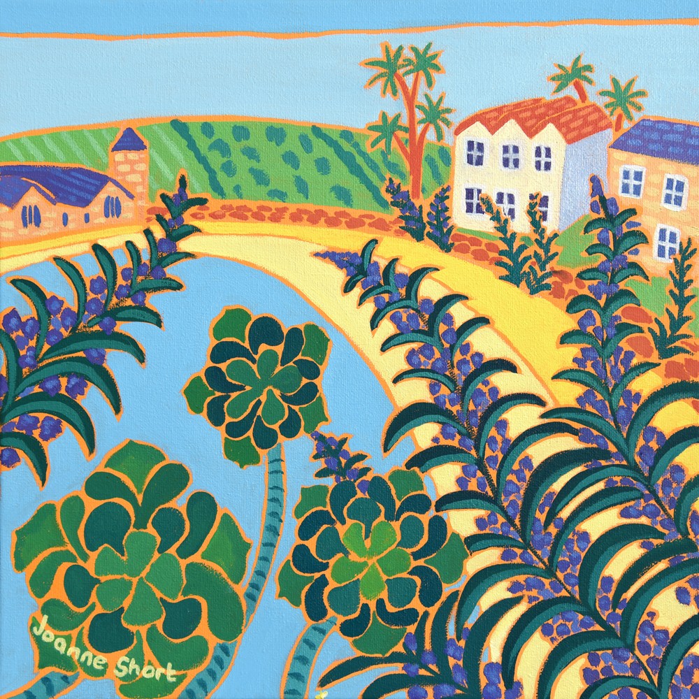 Original painting by Joanne Short. Tropical Tresco.