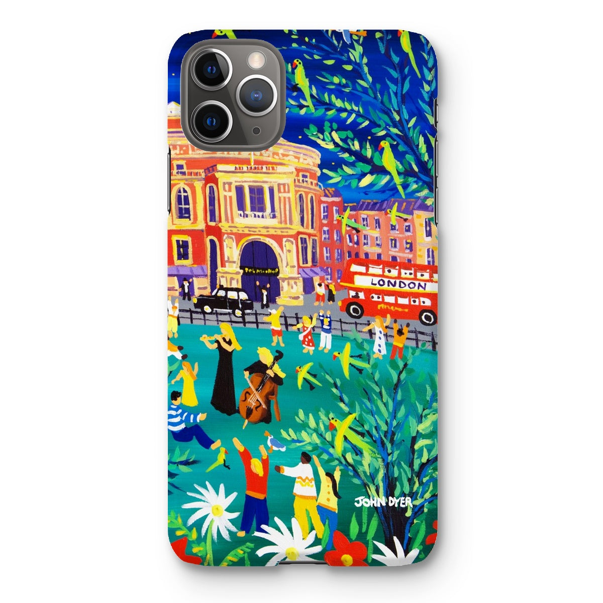 Snap Art Phone Case. Royal Albert Hall, Hyde park, London. Musicians. Artist John Dyer. Cornwall Art Gallery