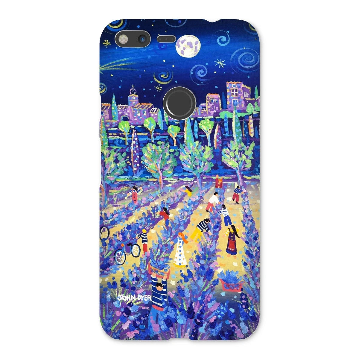 Snap Art Phone Case. Lavender Pickers, Provence, France. Artist John Dyer. Cornwall Art Gallery. John Dyer