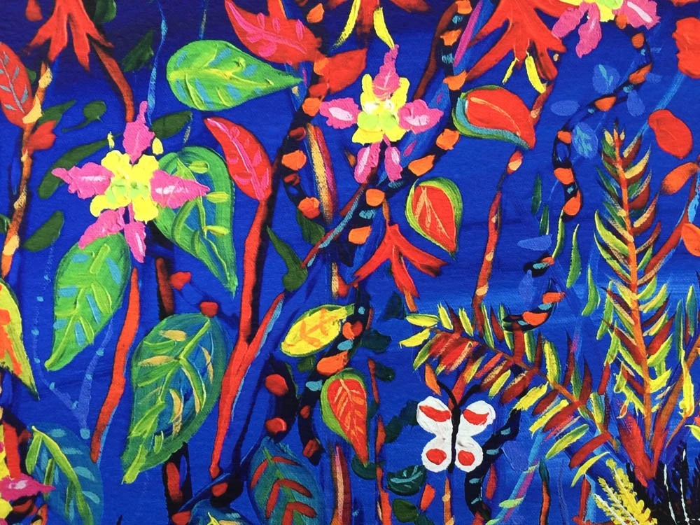 Limited Edition Print by artist John Dyer. The Creation of Ayahuasca in the Amazon Rainforest. Eden Project Artist in Residence John Dyer