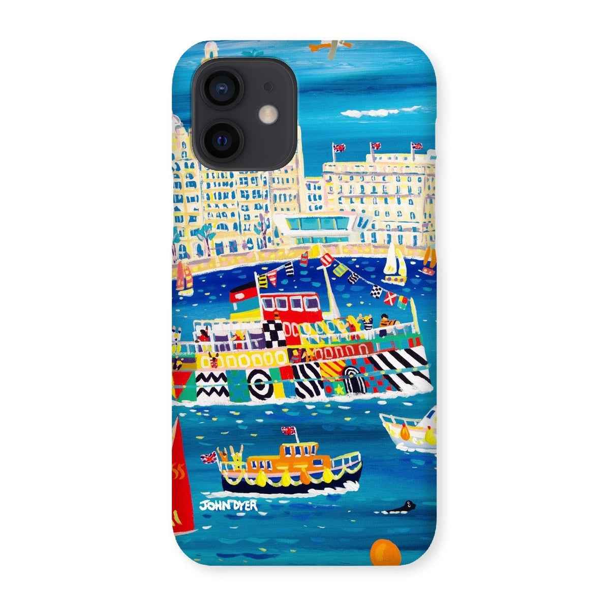 Snap Art Phone Case. Liverpool Mersey River Dazzle Ferry. Artist John Dyer. Cornwall Art Gallery John Dyer