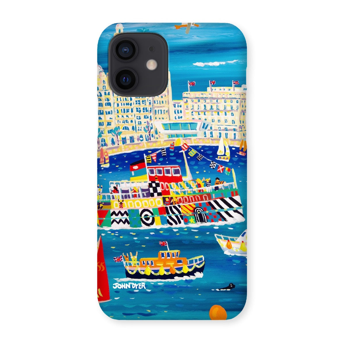 Snap Art Phone Case. Liverpool Mersey River Dazzle Ferry. Artist John Dyer. Cornwall Art Gallery
