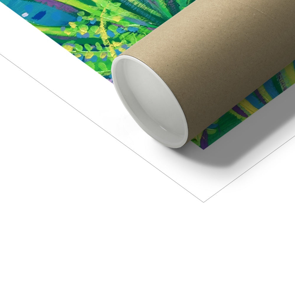 John Dyer Fine Art Print. Open Edition Coastal Cornish Art Print. 'View from the Gate, Bass Point, Lizard Lighthouse'. Cornwall Art Gallery