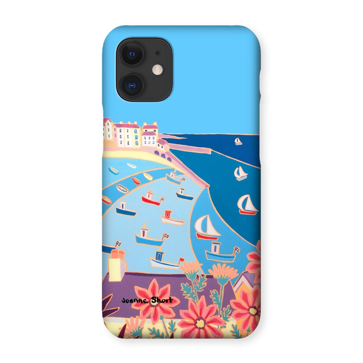 Snap Art Phone Case. St Ives Harbour. Artist Joanne Short. Cornwall Art Gallery