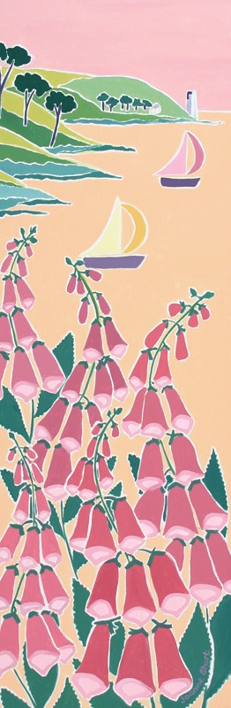 Original Painting by Joanne Short. A Perfect Evening Sail, St Anthony, Cornwall.