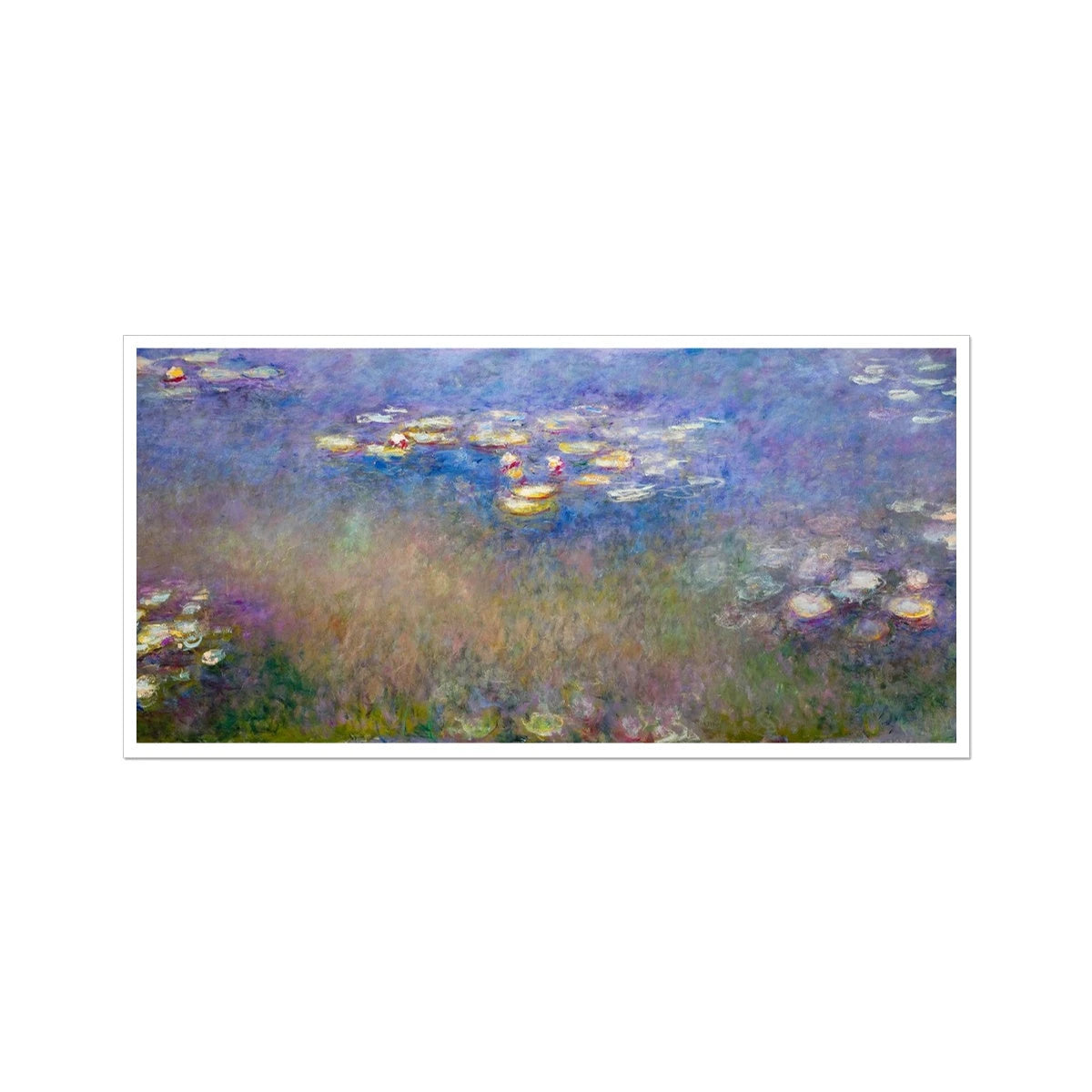 'Water Lilies' by Claude Monet. Giverny Garden. Open Edition Fine Art Print. Historic Art Claude Monet