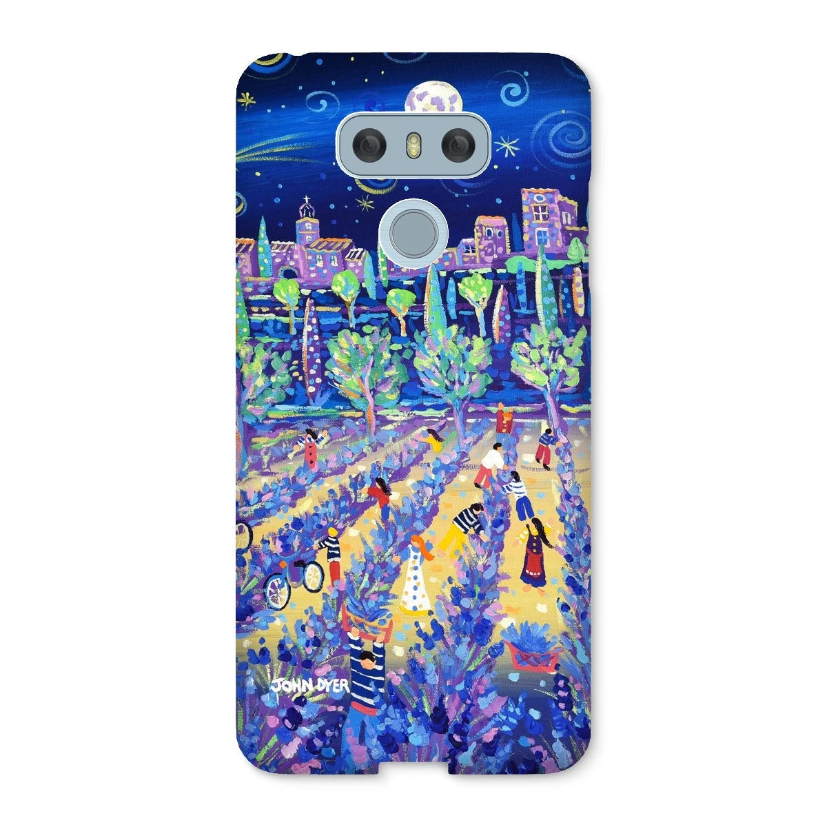 Snap Art Phone Case. Lavender Pickers, Provence, France. Artist John Dyer. Cornwall Art Gallery. John Dyer