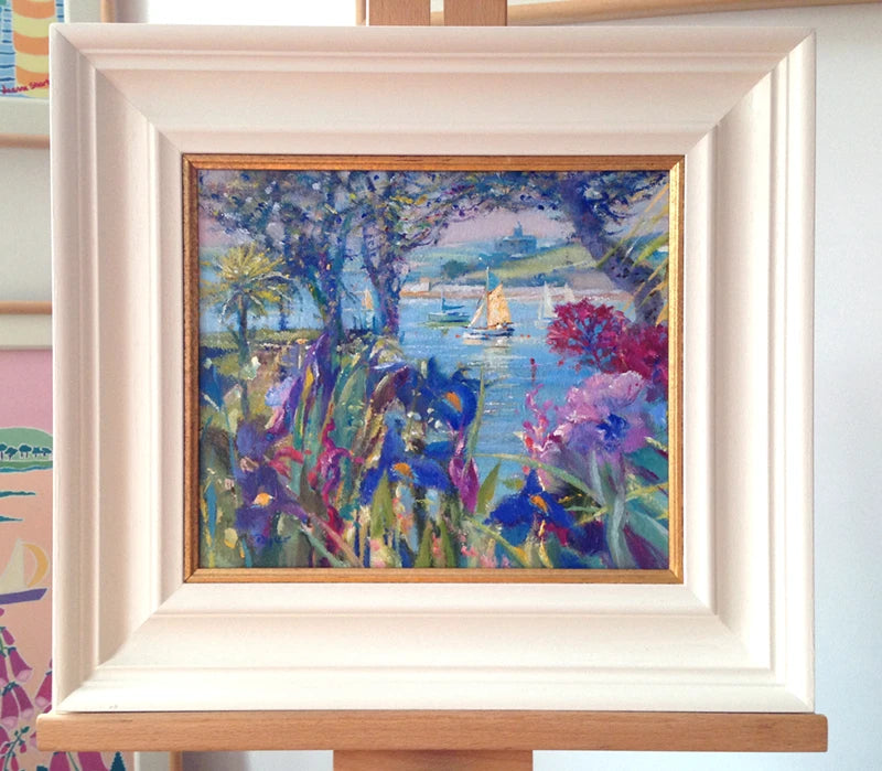 Original Painting by Ted Dyer. Summer Flowers. St Mawes Ted Dyer