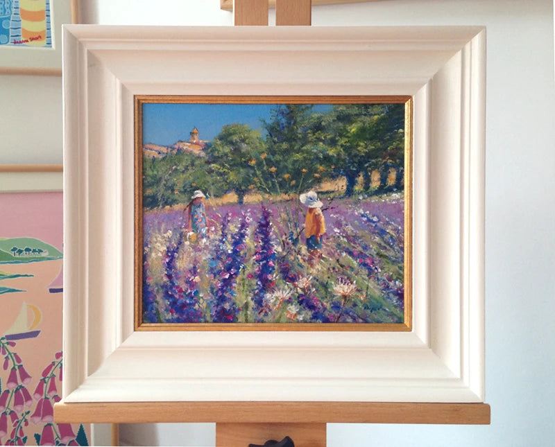 Original Painting by Ted Dyer. Lavender time. Provence II Ted Dyer