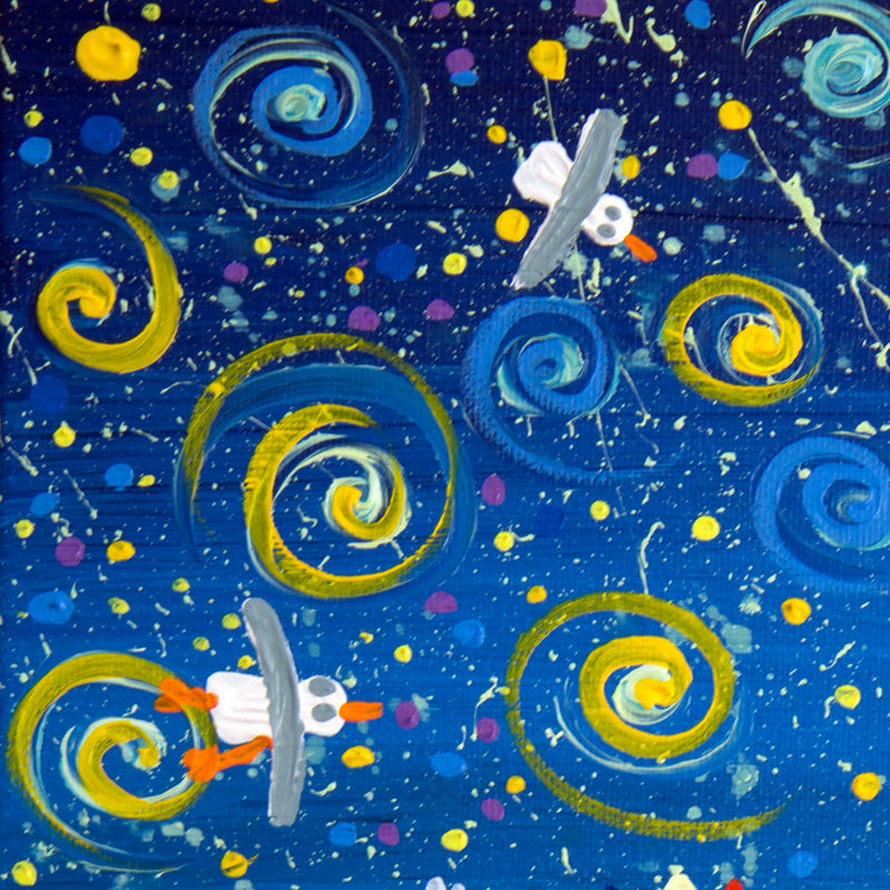 John Dyer Painting. Celestial Love, Godrevy Lighthouse