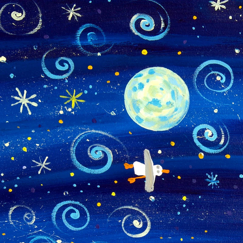 John Dyer Painting. Midnight Mermaids at the Mount John Dyer