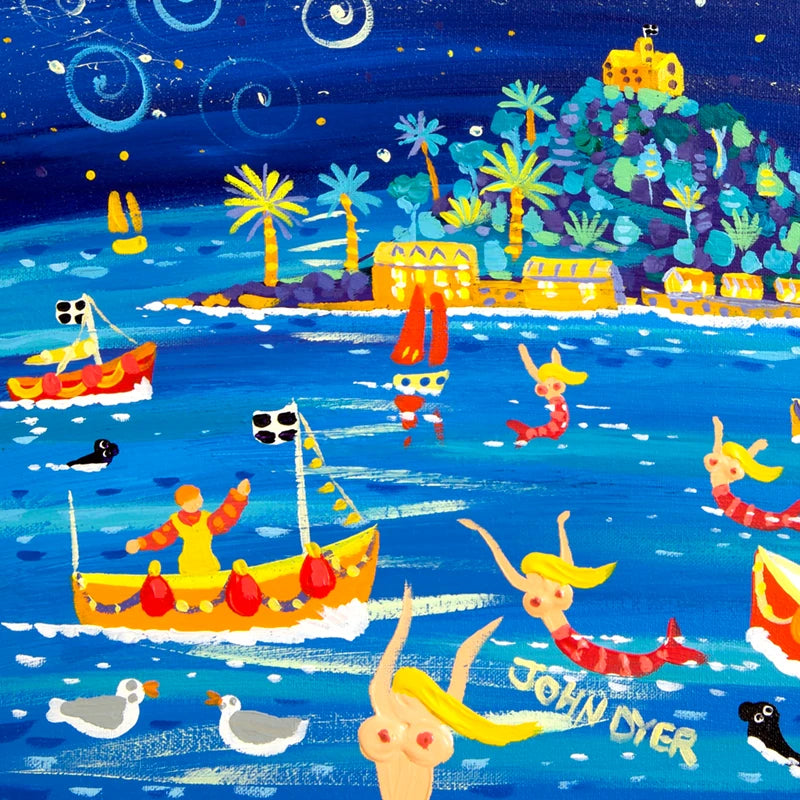 John Dyer Painting. Midnight Mermaids at the Mount John Dyer