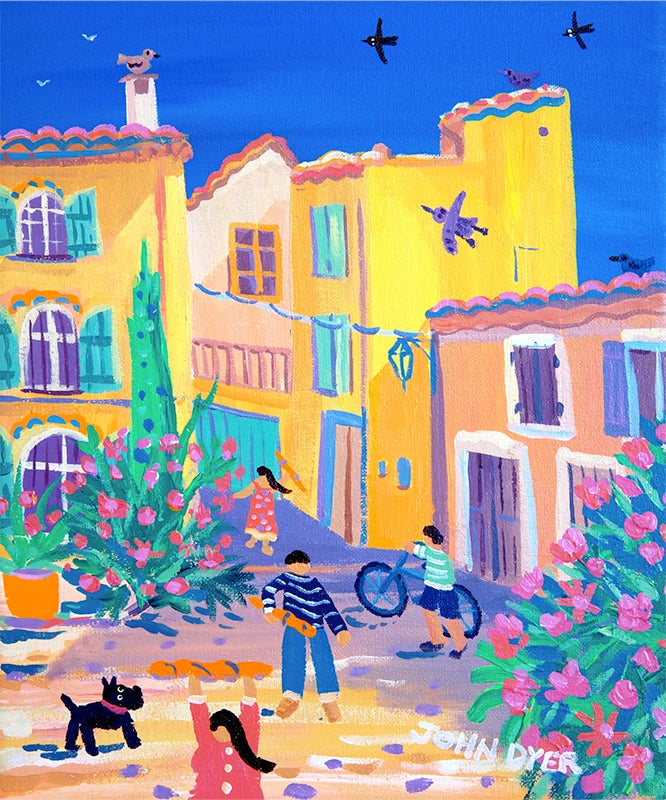 John Dyer Limited Edition French Print. Collecting the Bread, Rasteau, Provence, France John Dyer