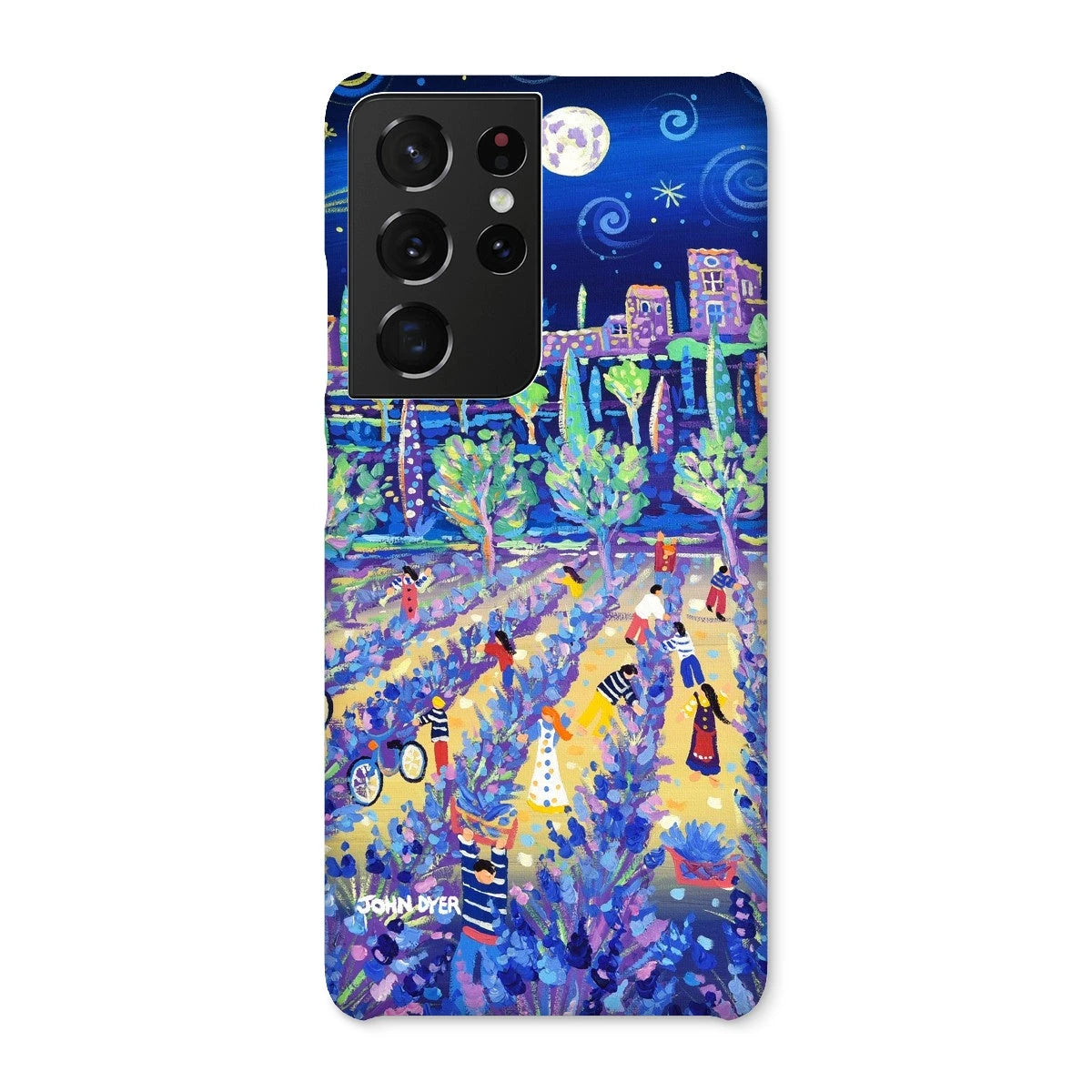 Snap Art Phone Case. Lavender Pickers, Provence, France. Artist John Dyer. Cornwall Art Gallery. John Dyer