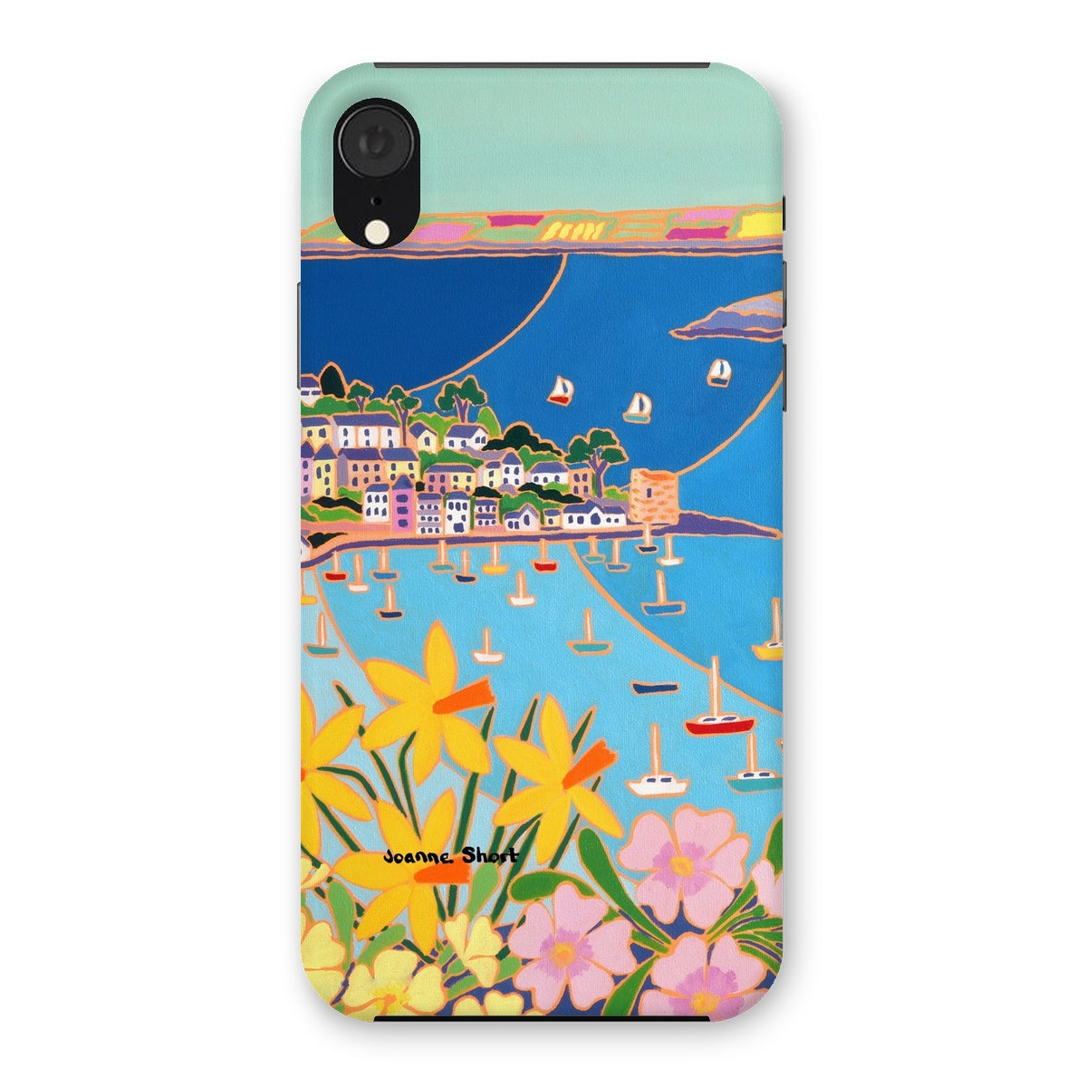 Snap Art Phone Case. Polruan, Fowey River. Artist Joanne Short. Cornwall Art Gallery