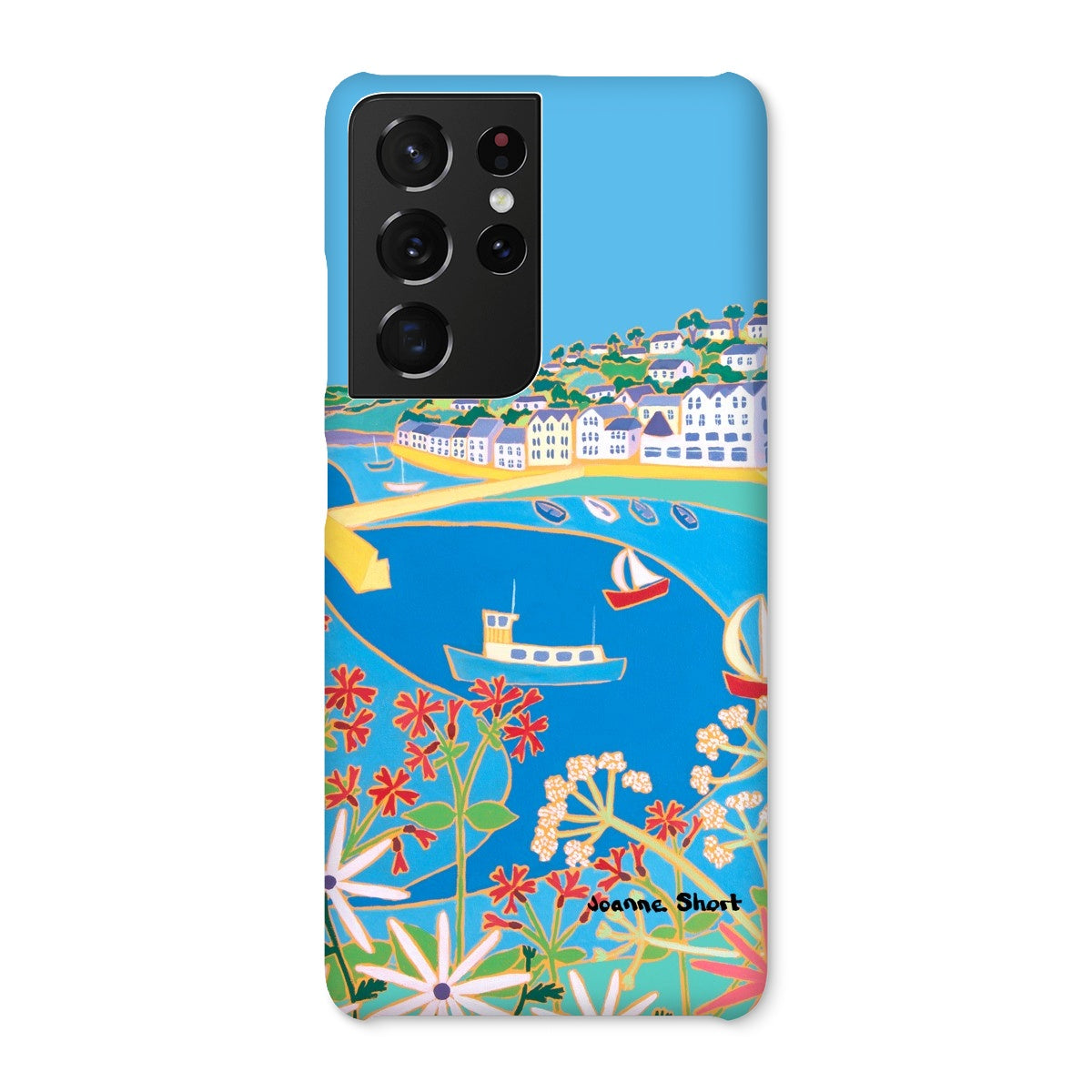 Snap Art Phone Case. St Mawes. Artist Joanne Short. Cornwall Art Gallery