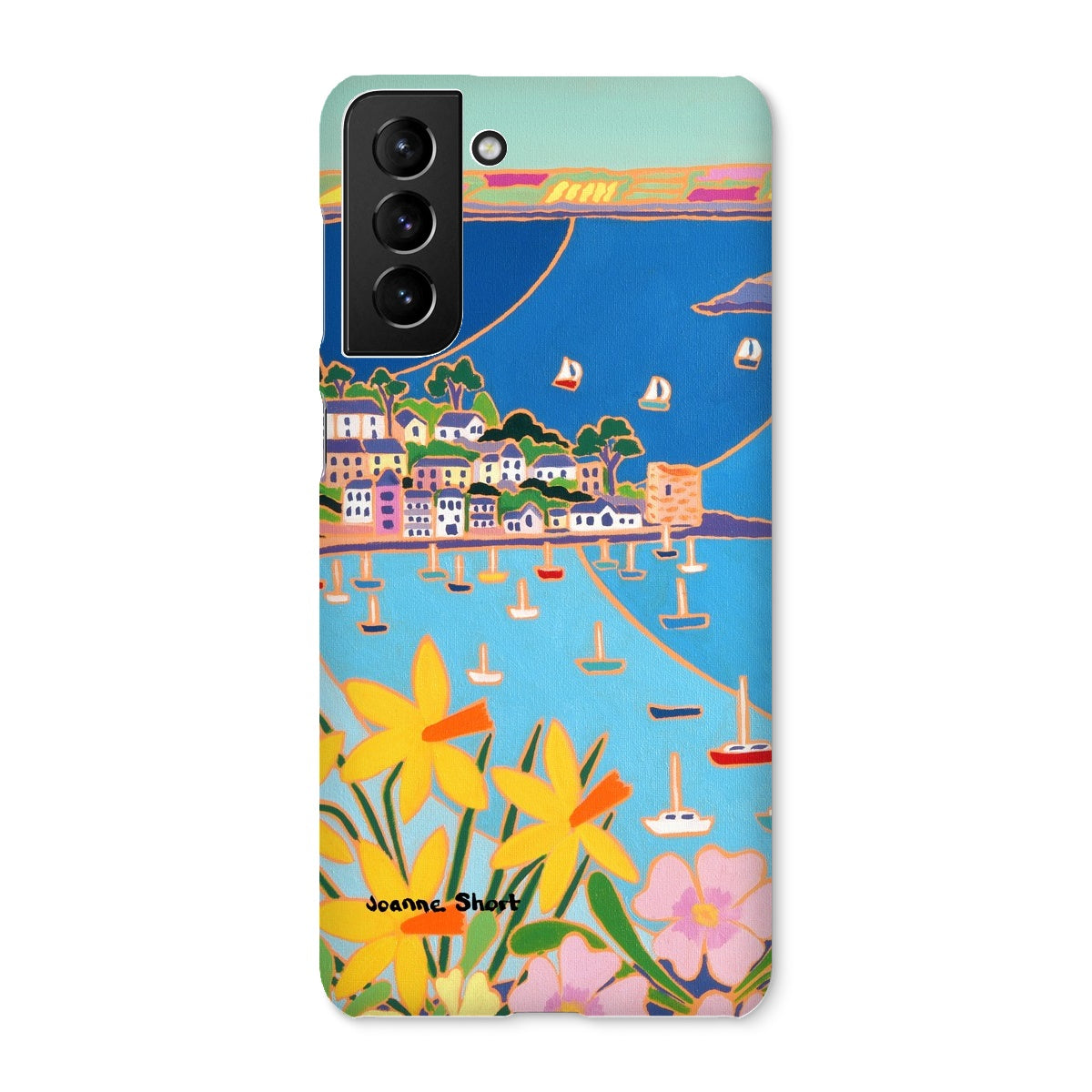 Snap Art Phone Case. Polruan, Fowey River. Artist Joanne Short. Cornwall Art Gallery