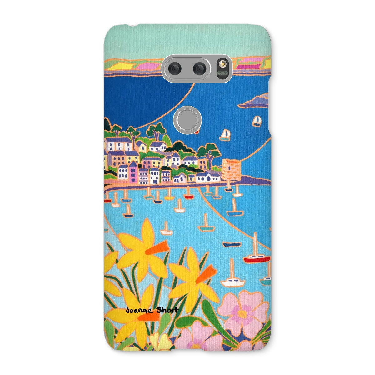 Snap Art Phone Case. Polruan, Fowey River. Artist Joanne Short. Cornwall Art Gallery