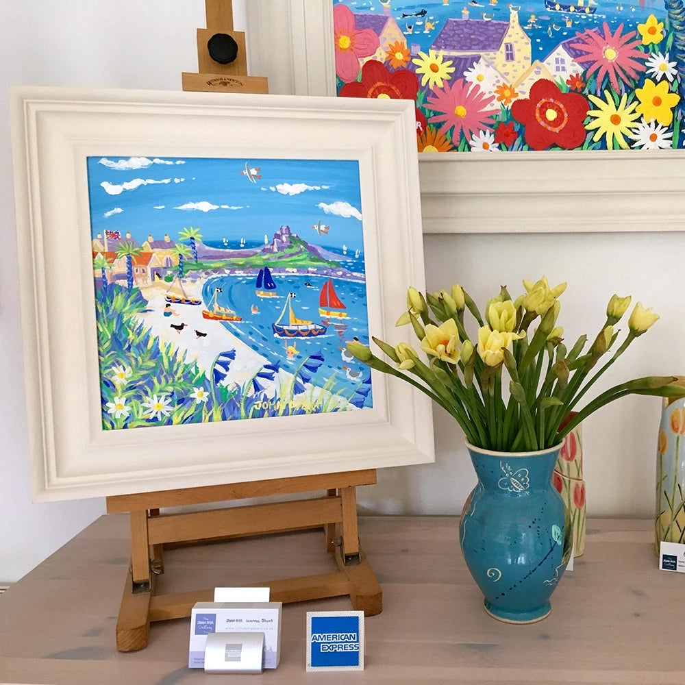 John Dyer Painting. Boats on the Beach, Old Grimsby, Tresco John Dyer