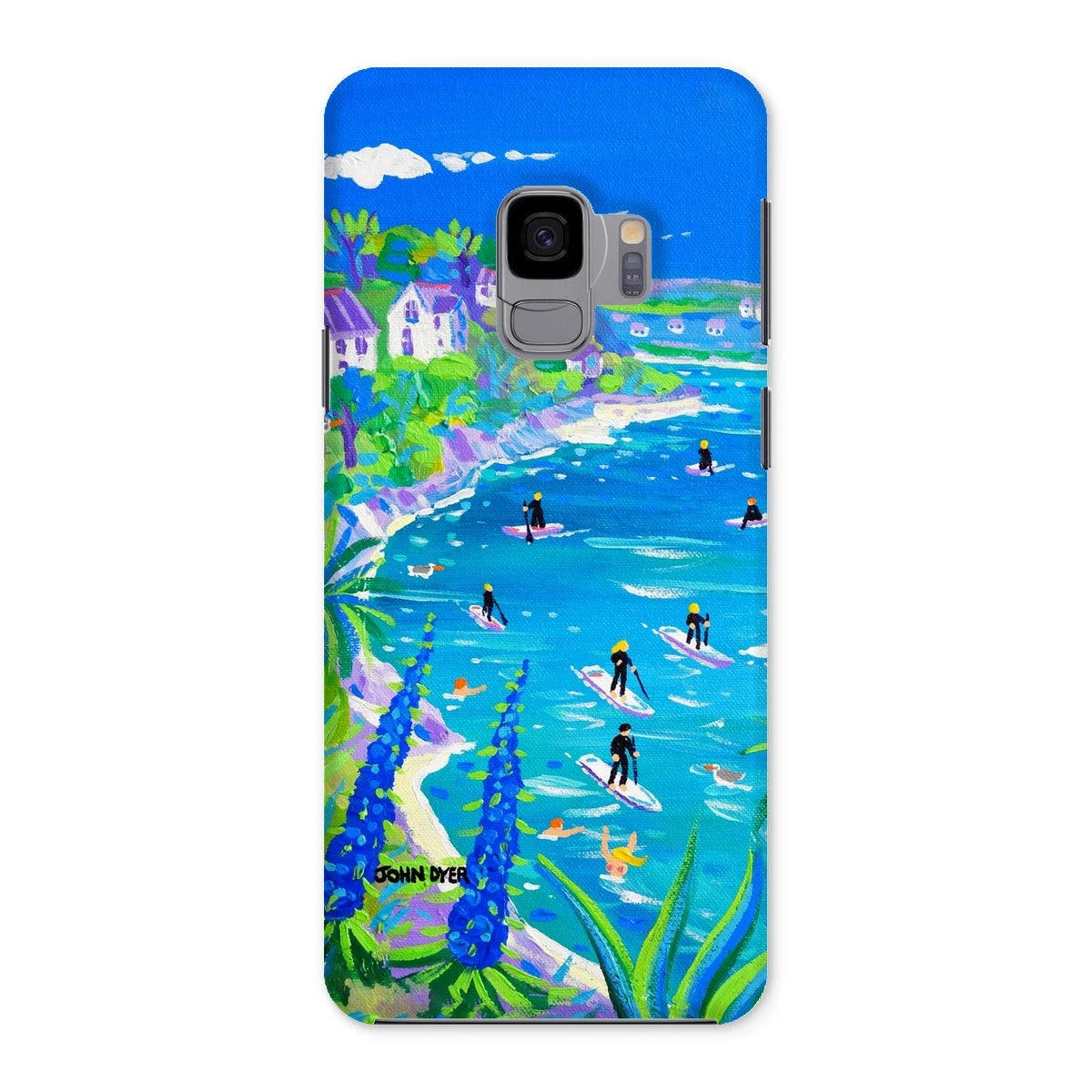 Snap Art Phone Case. SUP Paddleboarding, Gannel Estuary, Newquay. Artist John Dyer. Cornwall Art Gallery John Dyer