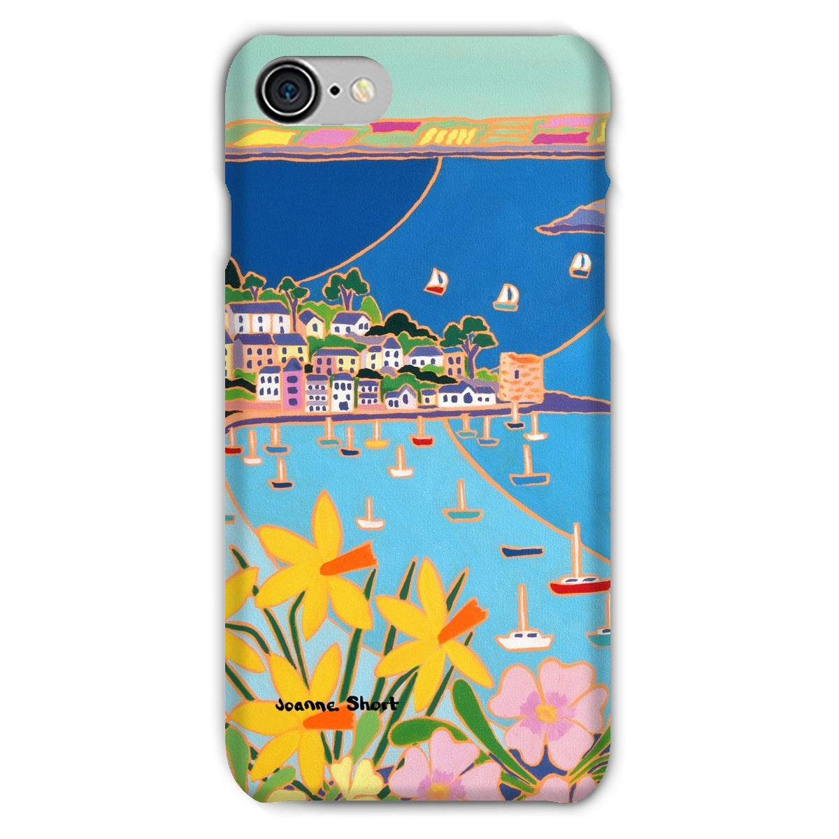 Snap Art Phone Case. Polruan, Fowey River. Artist Joanne Short. Cornwall Art Gallery