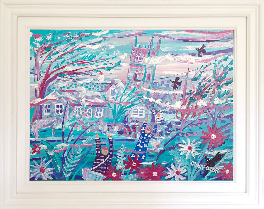 John Dyer Painting. Mysterious Mist, Zennor, Cornwall John Dyer