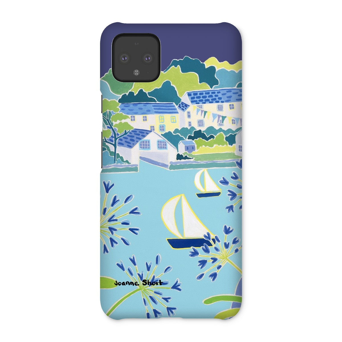 Snap Art Phone Case. Helford River & Village. Artist Joanne Short. Cornwall Art Gallery