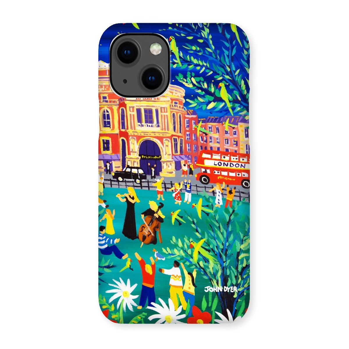 Snap Art Phone Case. Royal Albert Hall, Hyde park, London. Musicians. Artist John Dyer. Cornwall Art Gallery