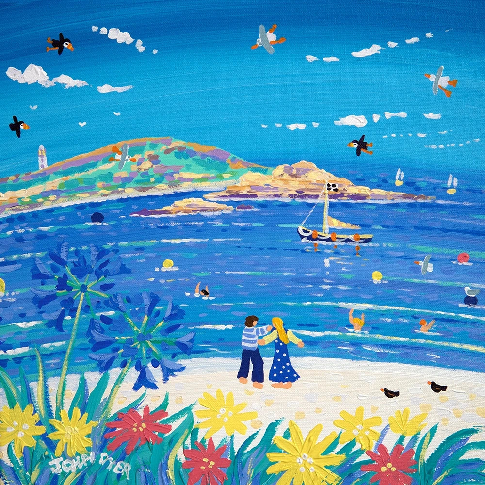 John Dyer Painting. August on Tresco John Dyer