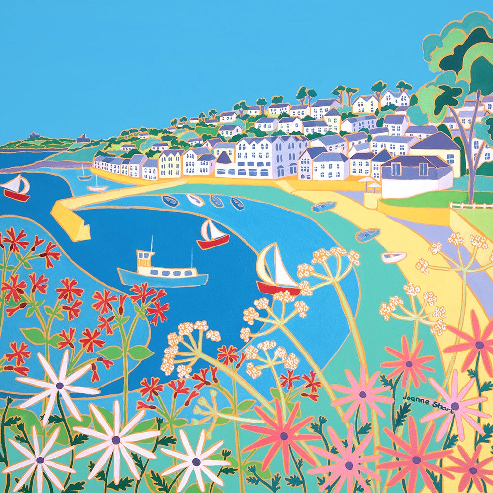 Original Painting by Joanne Short. Summer Colours, St Mawes Joanne Short