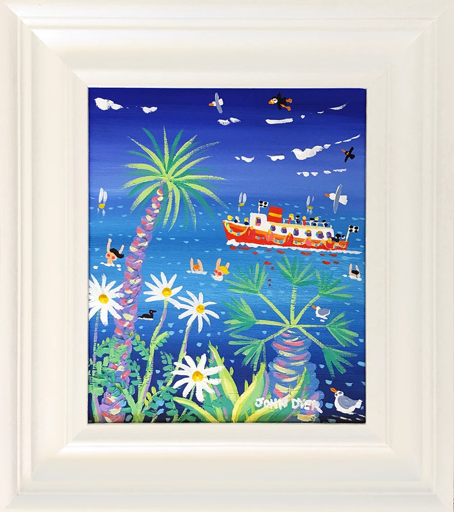 John Dyer Painting. Falmouth Bay Swimmers John Dyer