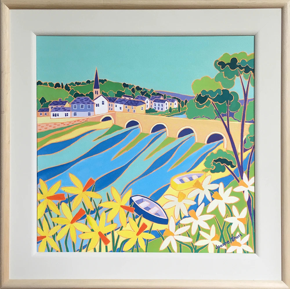 Original Painting by Joanne Short. Spring Colours, Lostwithiel Joanne Short