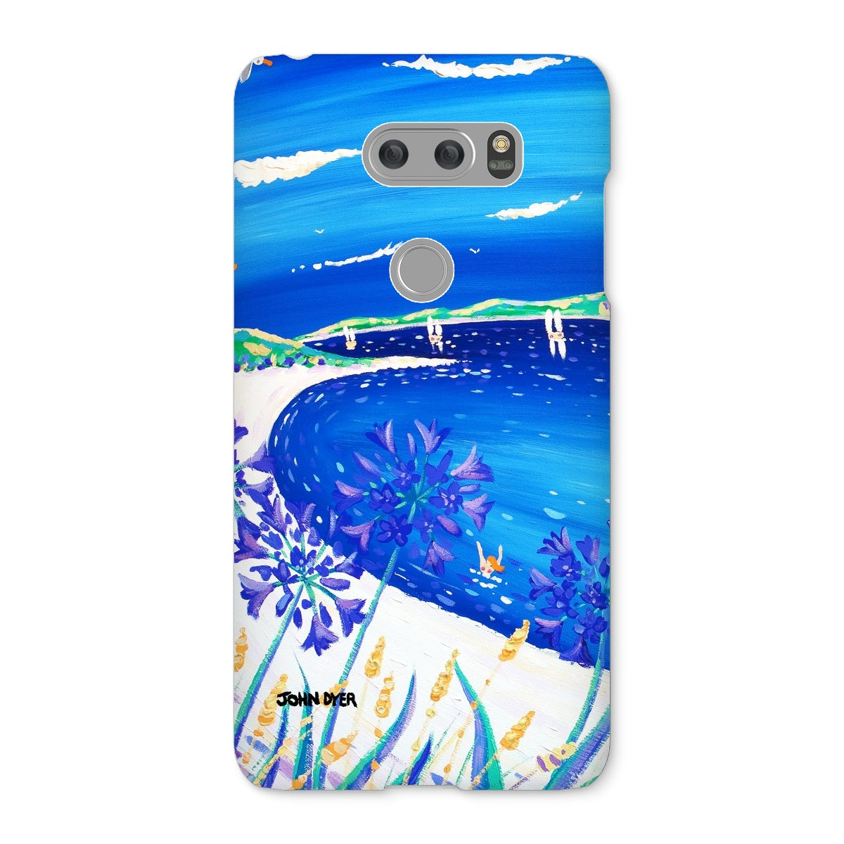 Snap Art Phone Case. Agapanthus Flowers, Tresco. Artist John Dyer. Cornwall Art Gallery.
