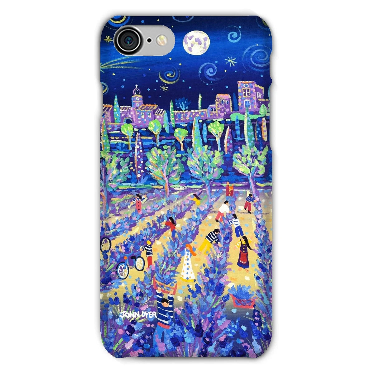 Snap Art Phone Case. Lavender Pickers, Provence, France. Artist John Dyer. Cornwall Art Gallery. John Dyer