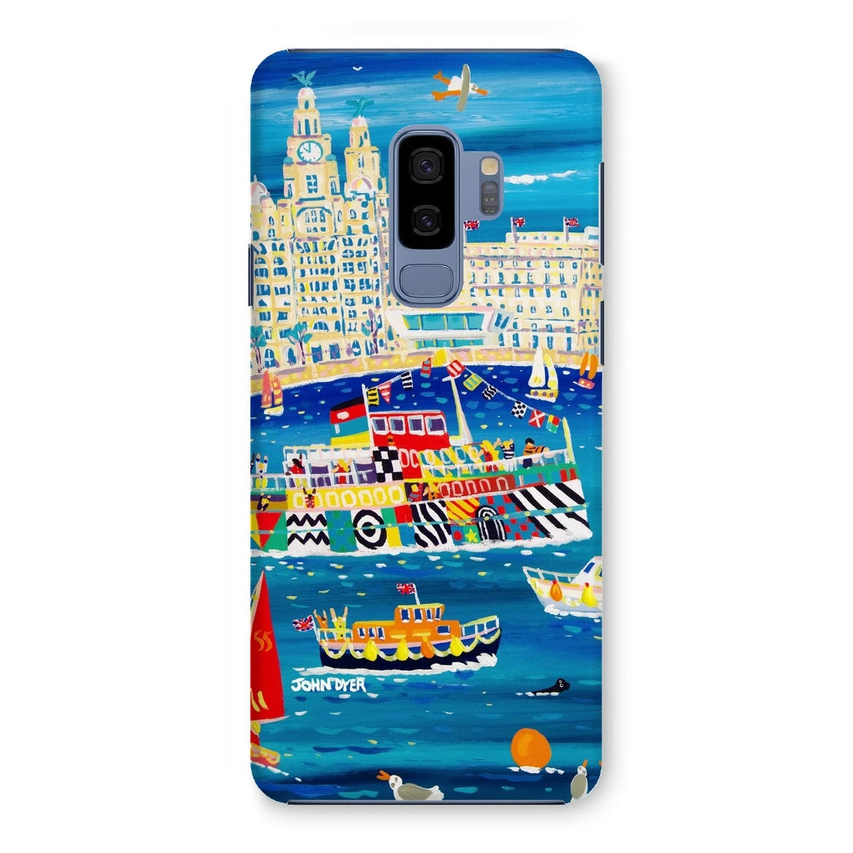 Snap Art Phone Case. Liverpool Mersey River Dazzle Ferry. Artist John Dyer. Cornwall Art Gallery John Dyer
