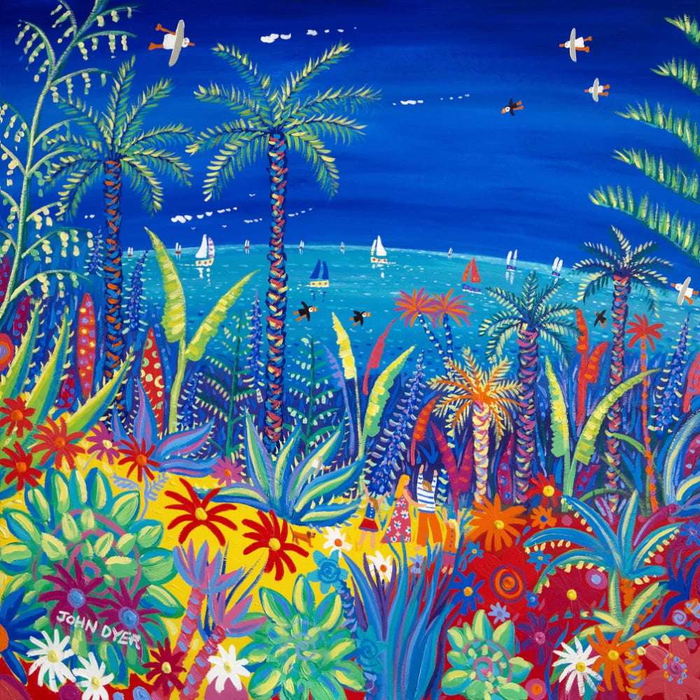 Original Painting by John Dyer. Painting the Colours of the World, Tresco John Dyer