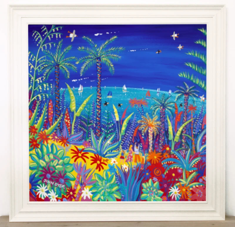 Original Painting by John Dyer. Painting the Colours of the World, Tresco John Dyer