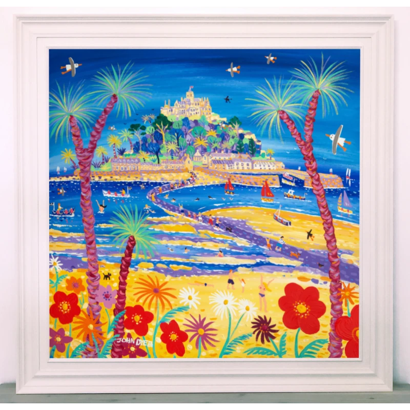 Original Painting by John Dyer. Incoming Tide, St Michael's Mount John Dyer